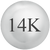 14K White Gold